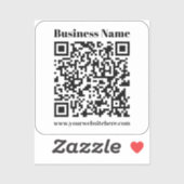 Creëer Uw eigen QR-code | Transparant Sticker (Vel)