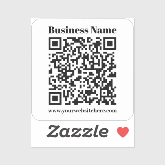 Creëer Uw eigen QR-code | Transparant Sticker (Vel)