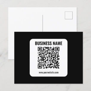 Creëer Uw eigen QR-code   Transperant Briefkaart