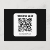 Creëer Uw eigen QR-code | Transperant Briefkaart (Voorkant)