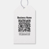 Creëer Uw eigen QR-code | Transperant Cadeaulabel (Voorkant)