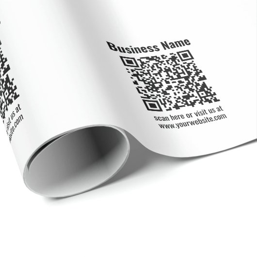 Creëer Uw eigen QR-code | Transperant Cadeaupapier (Rol Hoek)