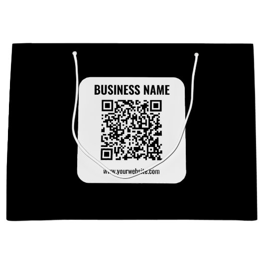 Creëer Uw eigen QR-code | Transperant Groot Cadeauzakje (Voorkant)