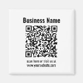 Creëer Uw eigen QR-code | Transperant Magneet (Voorkant)