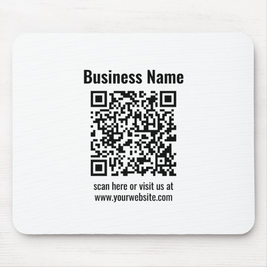 Creëer Uw eigen QR-code | Transperant Muismat (Voorkant)