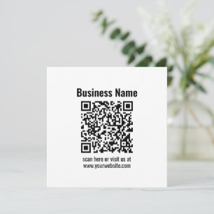 Creëer Uw eigen QR-code Transperant Notitiekaartje