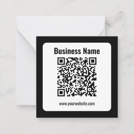 Creëer Uw eigen QR-code | Transperant Notitiekaartje (Voorkant)