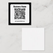 Creëer Uw eigen QR-code | Transperant Notitiekaartje (Voorkant / Achterkant)