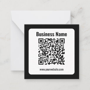 Creëer Uw eigen QR-code Transperant Notitiekaartje