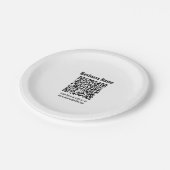 Creëer Uw eigen QR-code | Transperant Papieren Bordje (Gekanteld)