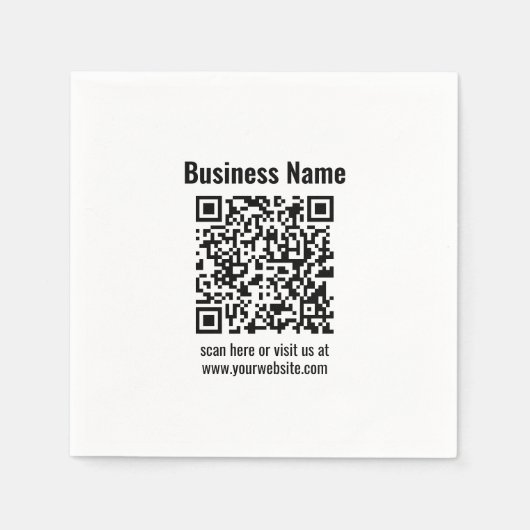 Creëer Uw eigen QR-code | Transperant Servet (Voorkant)