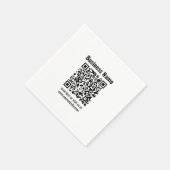 Creëer Uw eigen QR-code | Transperant Servet (Hoek)