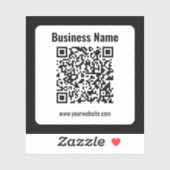 Creëer Uw eigen QR-code | Transperant Sticker (Vel)
