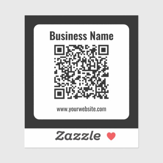 Creëer Uw eigen QR-code | Transperant Sticker (Vel)
