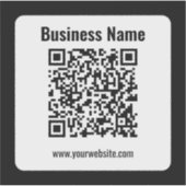 Creëer Uw eigen QR-code | Transperant Sticker (Voorkant)