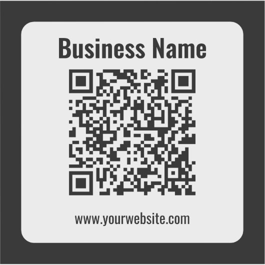 Creëer Uw eigen QR-code | Transperant Sticker (Voorkant)