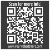 Creëer Uw eigen QR-code | Transperant Sticker (Voorkant)