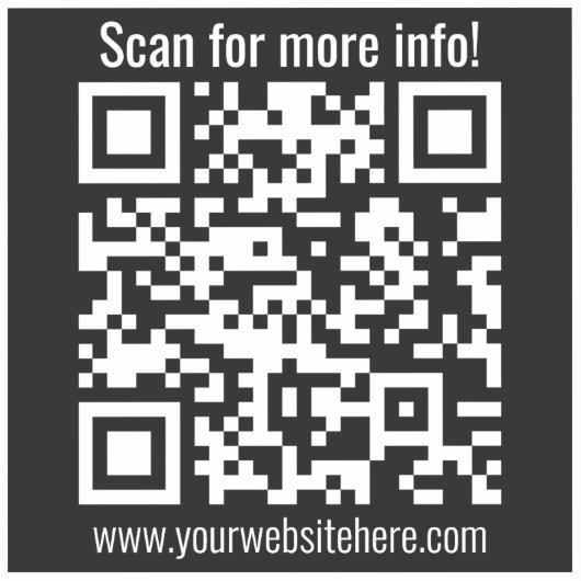 Creëer Uw eigen QR-code | Transperant Sticker (Voorkant)