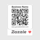 Creëer Uw eigen QR-code | Transperant Sticker (Vel)