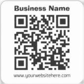 Creëer Uw eigen QR-code | Transperant Sticker (Voorkant)