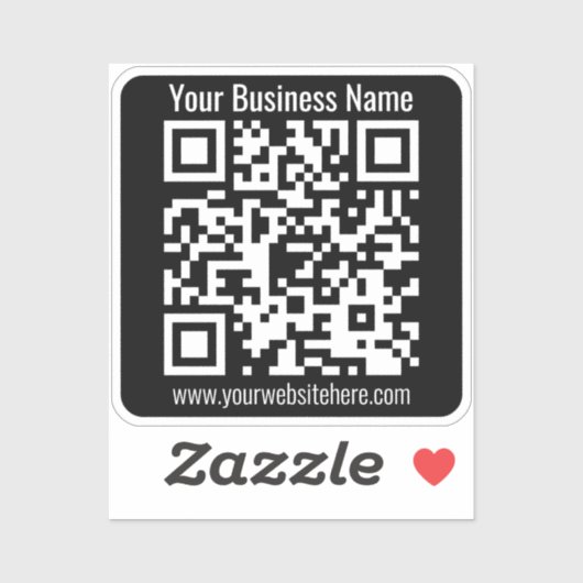 Creëer Uw eigen QR-code | Transperant Sticker (Vel)