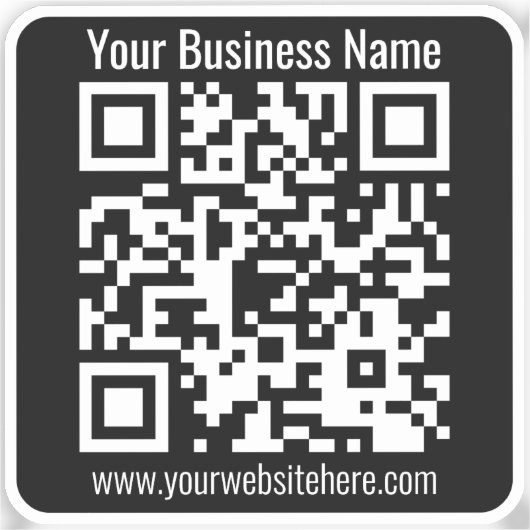 Creëer Uw eigen QR-code | Transperant Sticker (Voorkant)