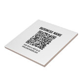 Creëer Uw eigen QR-code | Transperant Tegeltje (Zijkant)