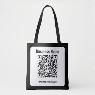Creëer Uw eigen QR-code   Transperant Tote Bag