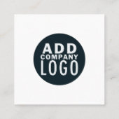 Creëer Uw eigen QR-code voor uw bedrijf Vierkante Visitekaartje (Achterkant)