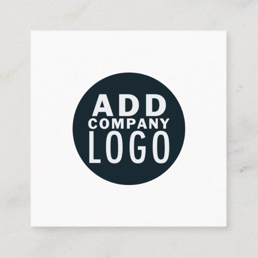 Creëer Uw eigen QR-code voor uw bedrijf Vierkante Visitekaartje (Achterkant)