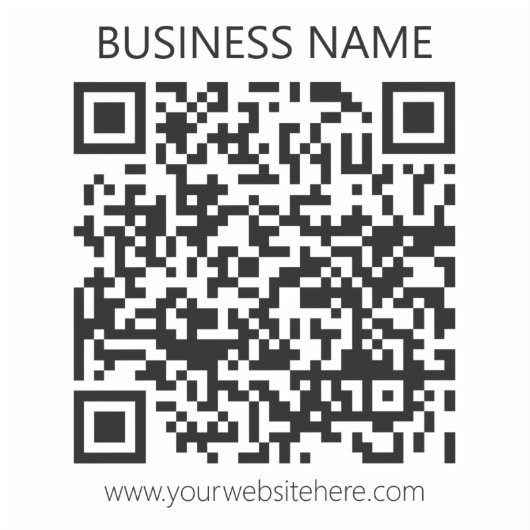 Creëer Uw eigen QR-code | Zwart en transparant Sticker (Voorkant)