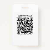 Creëer Uw eigen QR-code | Zwart-Wit Badge (Voorkant)