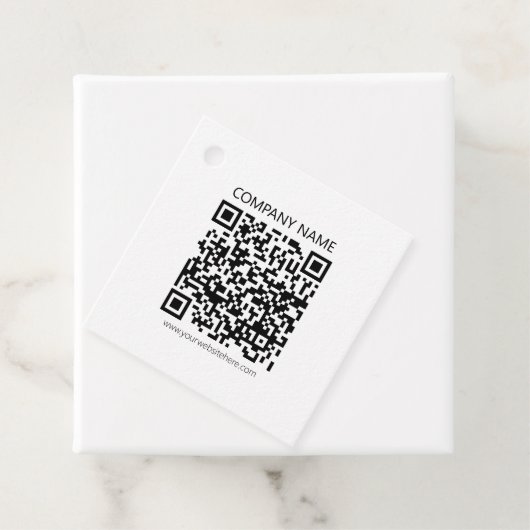 Creëer Uw eigen QR-code | Zwart-Wit Bedankjes Labels (In situ)