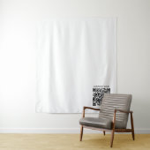 Creëer Uw eigen QR-code | Zwart-Wit Wandkleed (In situ)