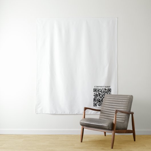 Creëer Uw eigen QR-code | Zwart-Wit Wandkleed (In situ)