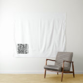Creëer Uw eigen QR-code | Zwart-Wit Wandkleed (In Situ (horizontaal))