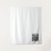 Creëer Uw eigen QR-code | Zwart-Wit Wandkleed (Voorkant)