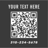 Creëer uw eigen Qr-codewagen Sticker (Voorkant)