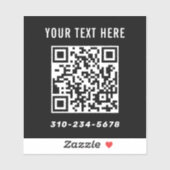 Creëer uw eigen Qr-codewagen Sticker (Vel)