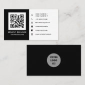 Creëer uw eigen QR-visitekaartje Visitekaartje (Voorkant / Achterkant)