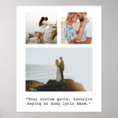 Creëer Uw eigen Quote 3 Foto Poster (Voorkant)
