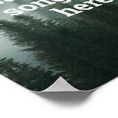 Creëer Uw eigen Quote Forest Natuur Poster (Hoek)