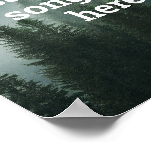 Creëer Uw eigen Quote Forest Natuur Poster (Hoek)