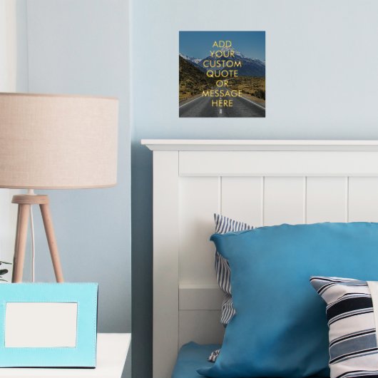 Creëer Uw eigen Quote Gold Foil Poster (Insitu (Slaapkamer))