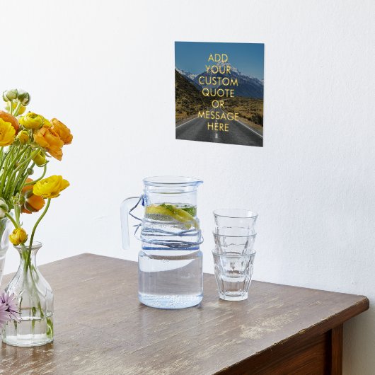 Creëer Uw eigen Quote Gold Foil Poster (Laag (Keuken))