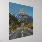Creëer Uw eigen Quote Gold Foil Poster (Laagn)