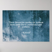 Creëer Uw eigen Quote Grunge Poster (Voorkant)