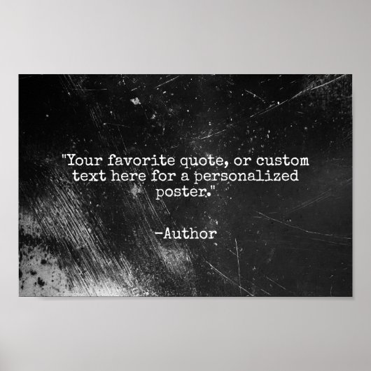 Creëer Uw eigen Quote Grunge Poster (Voorkant)
