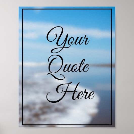 Creëer uw eigen Quote Inspirerend Poster (Voorkant)