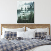 Creëer Uw eigen Quote Natuur Landscape Canvas Afdruk (Insitu (Slaapkamer))